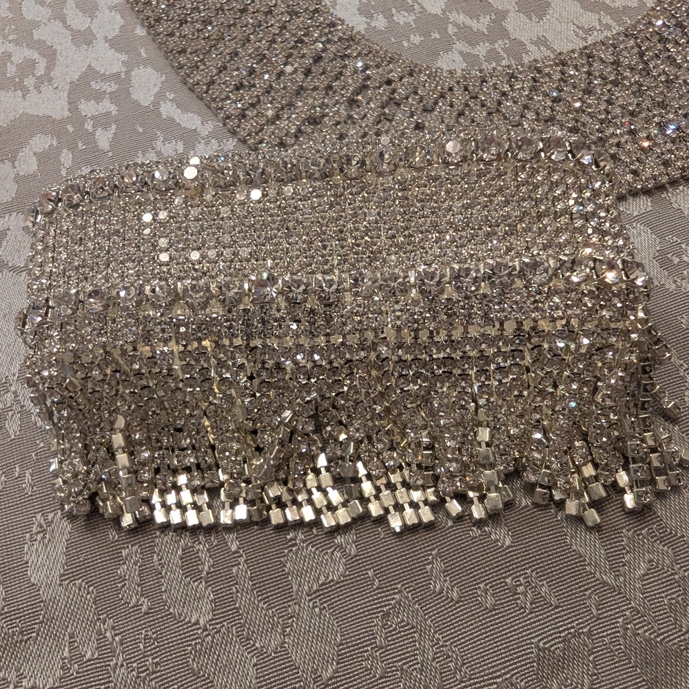 Silver Crystal Rhinestone Jewelry Set - Picture 5 of 5